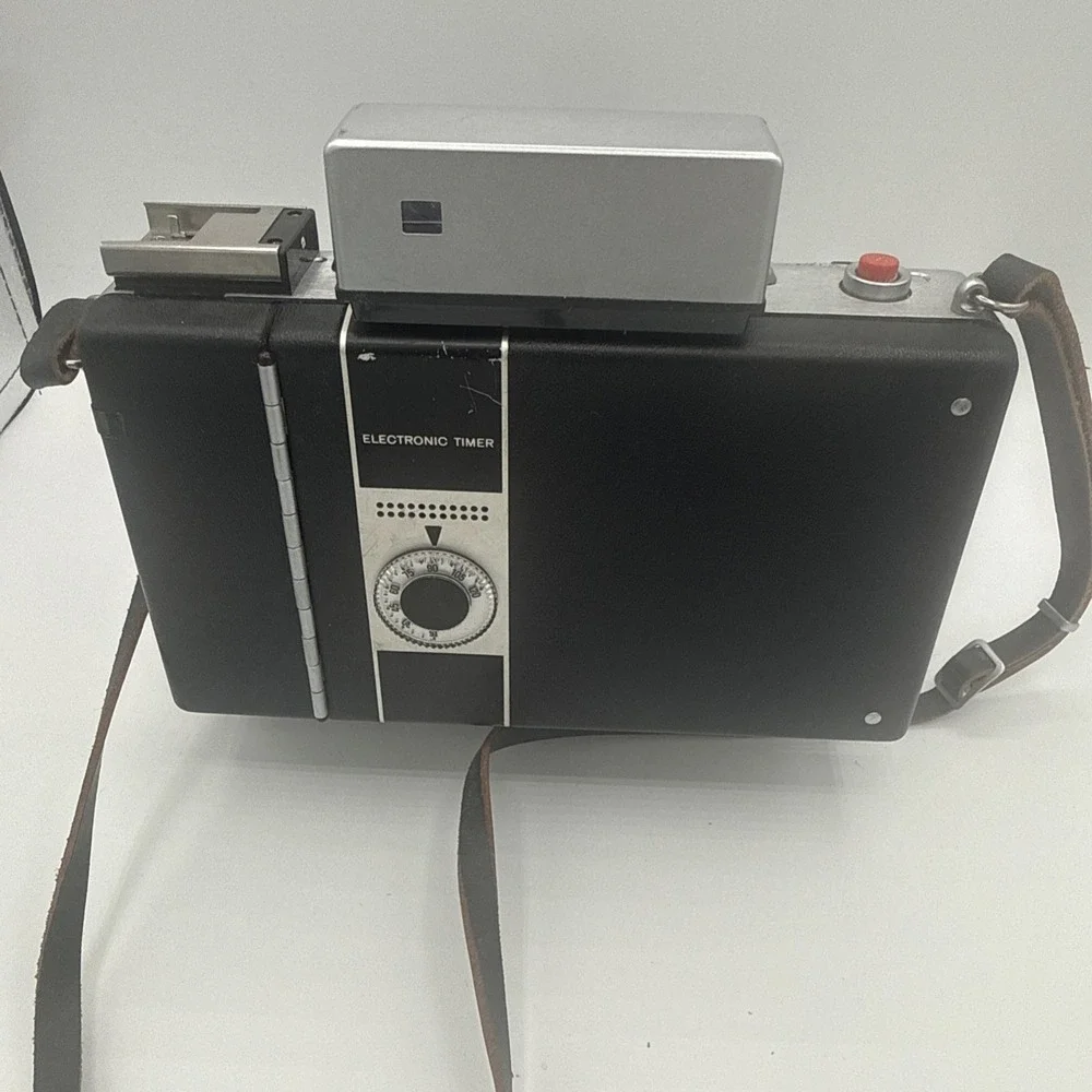 Polaroid Land Camera 360 Electronic Flash Untested Vintage 1960 Polaroid Camera